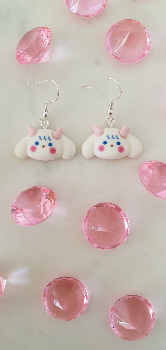 Super Cute Fluffy Dog Face Set of Earrings