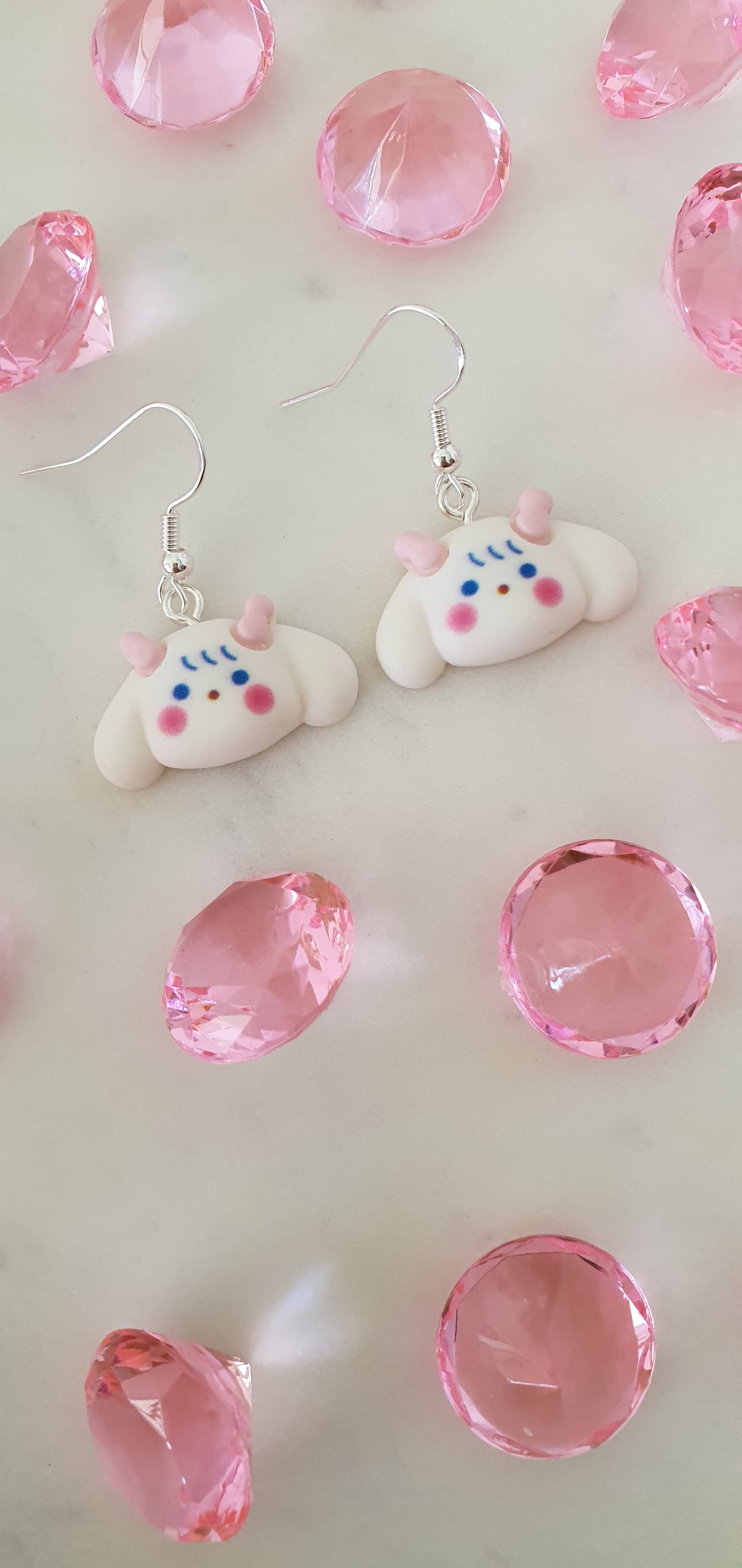 Super Cute Fluffy Dog Face Set of Earrings