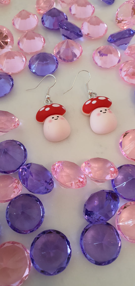 Super Cute Toadstools - Set of Earrings - Mushrooms