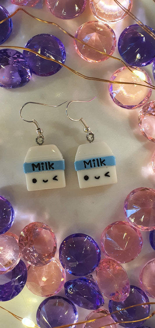 Slinky The Milk Carton Set of Earrings