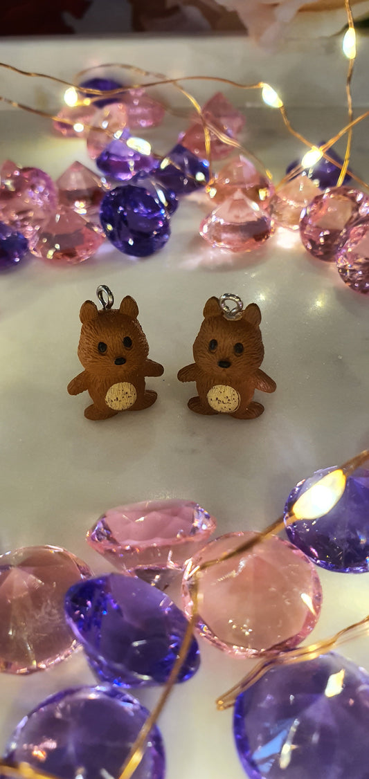 Sassy Brown Squirrels Set of Earrings