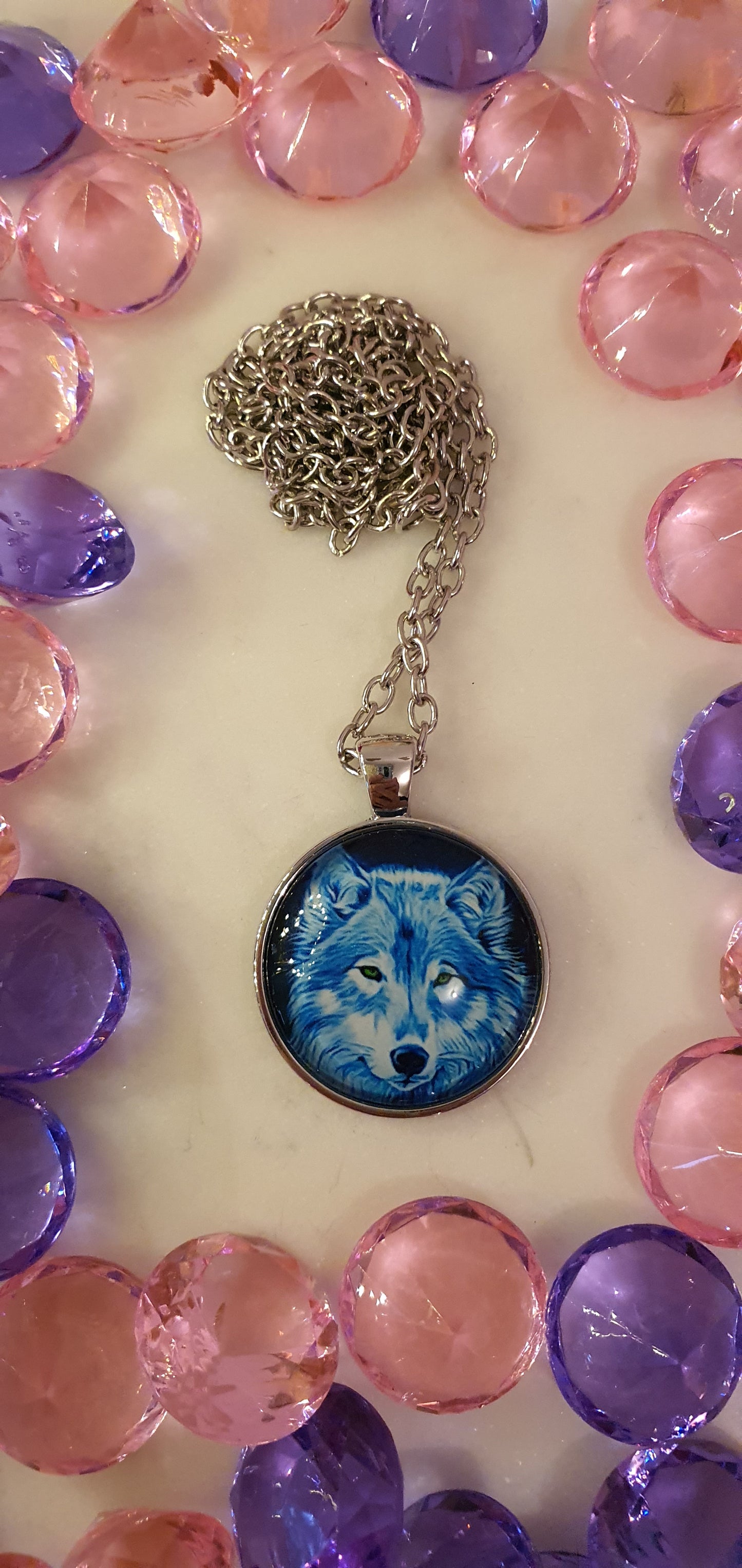 Wolf - Spirit Of A Wolf Cabachon Necklace