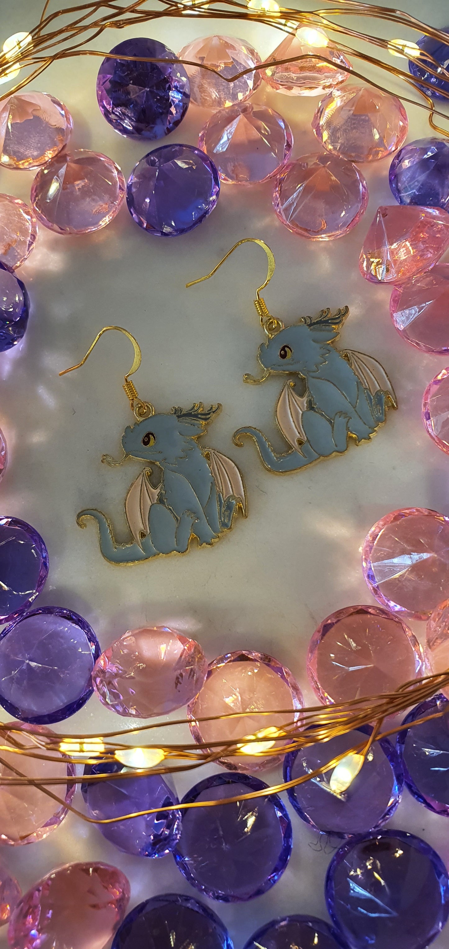 Dragon Realm: Tarzia The Blue Storm Dragon - Set of Earrings