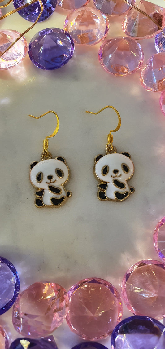 Percy The Panda -Baby Kung-Fu Set of Earrings