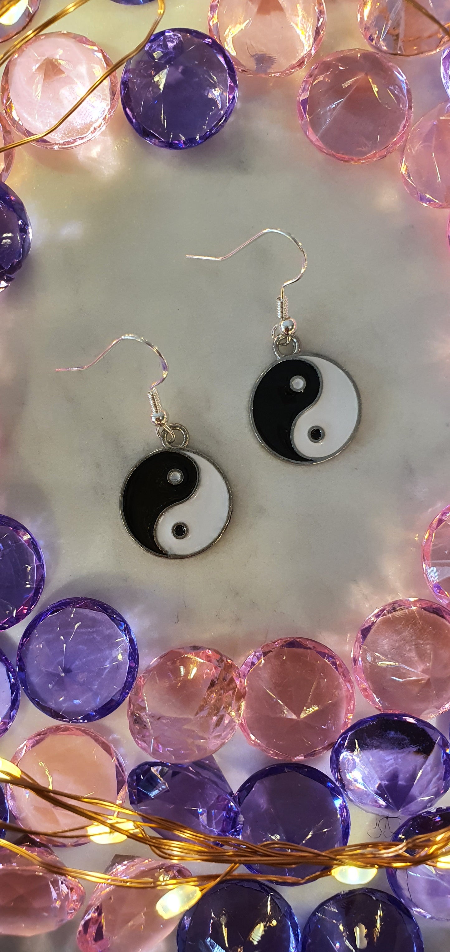 Dainty Ying And Yang Set of Earrings