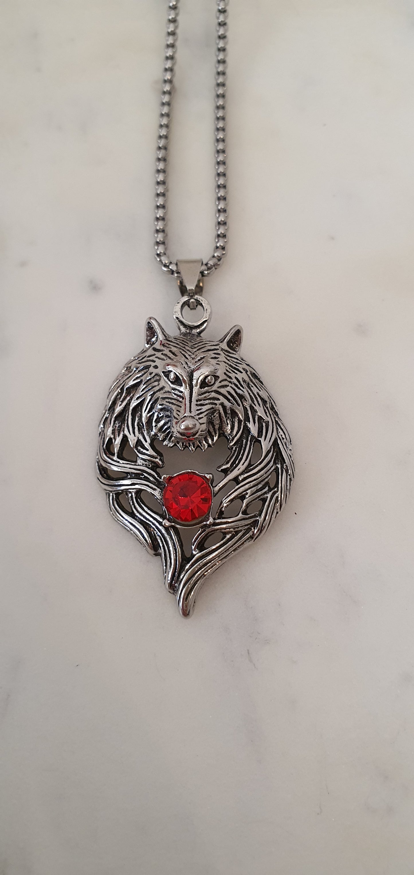 Viking Celtic - Great Wolf Fenrir - Son of Loki Necklace