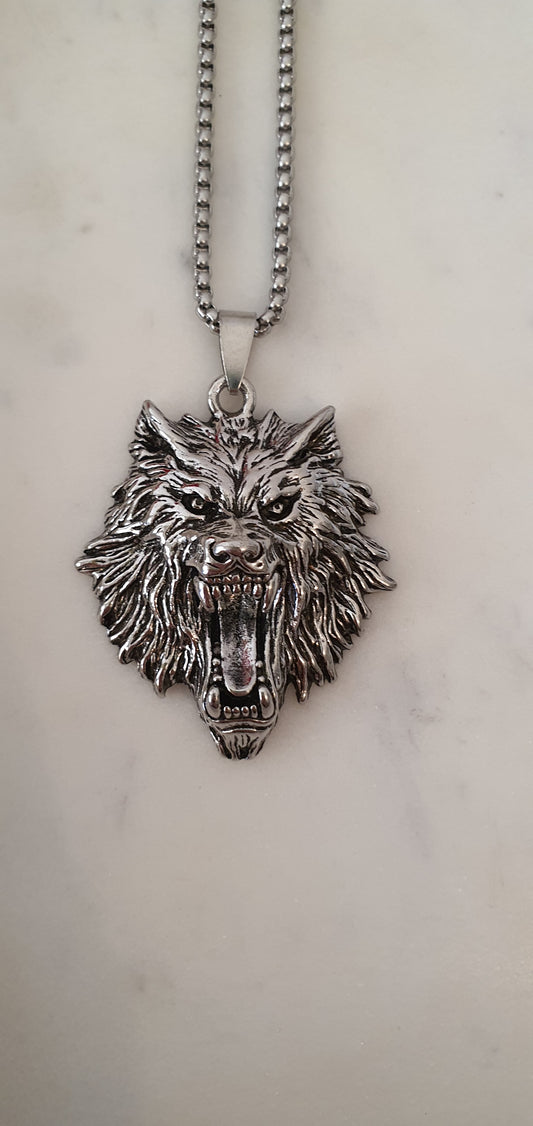 Viking Celtic - Great Giant Wolf Fenrir - Son of Loki Necklace