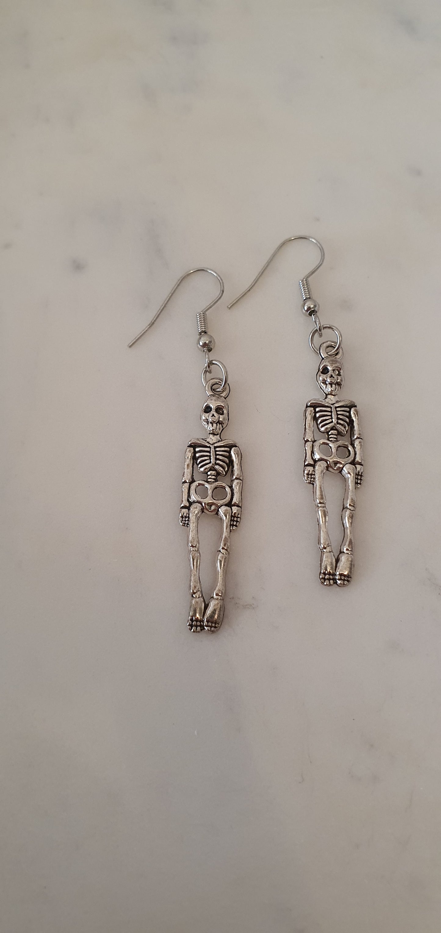 Goth Punk - Delicate Skeleton Set of Earrings - Trendy Gothic