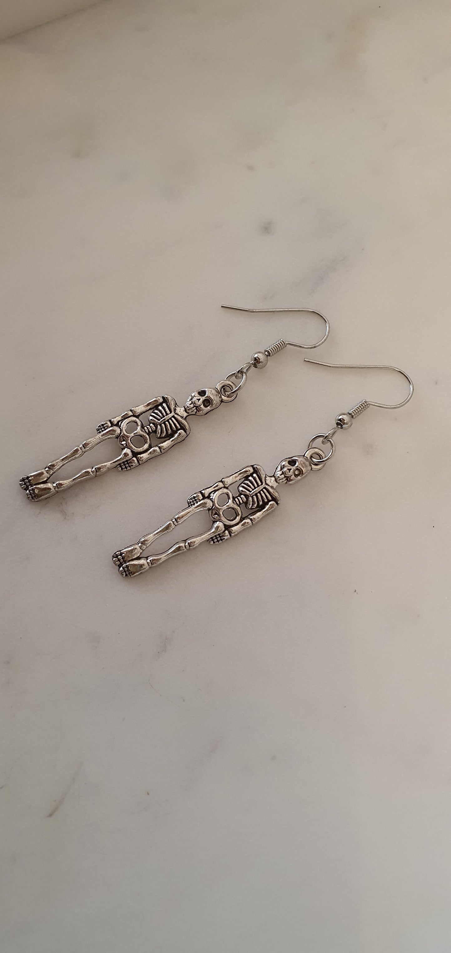 Goth Punk - Delicate Skeleton Set of Earrings - Trendy Gothic