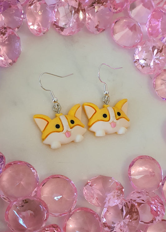 Shiba Inu Dog - Tongue Out Tuesday - Set of Earrings