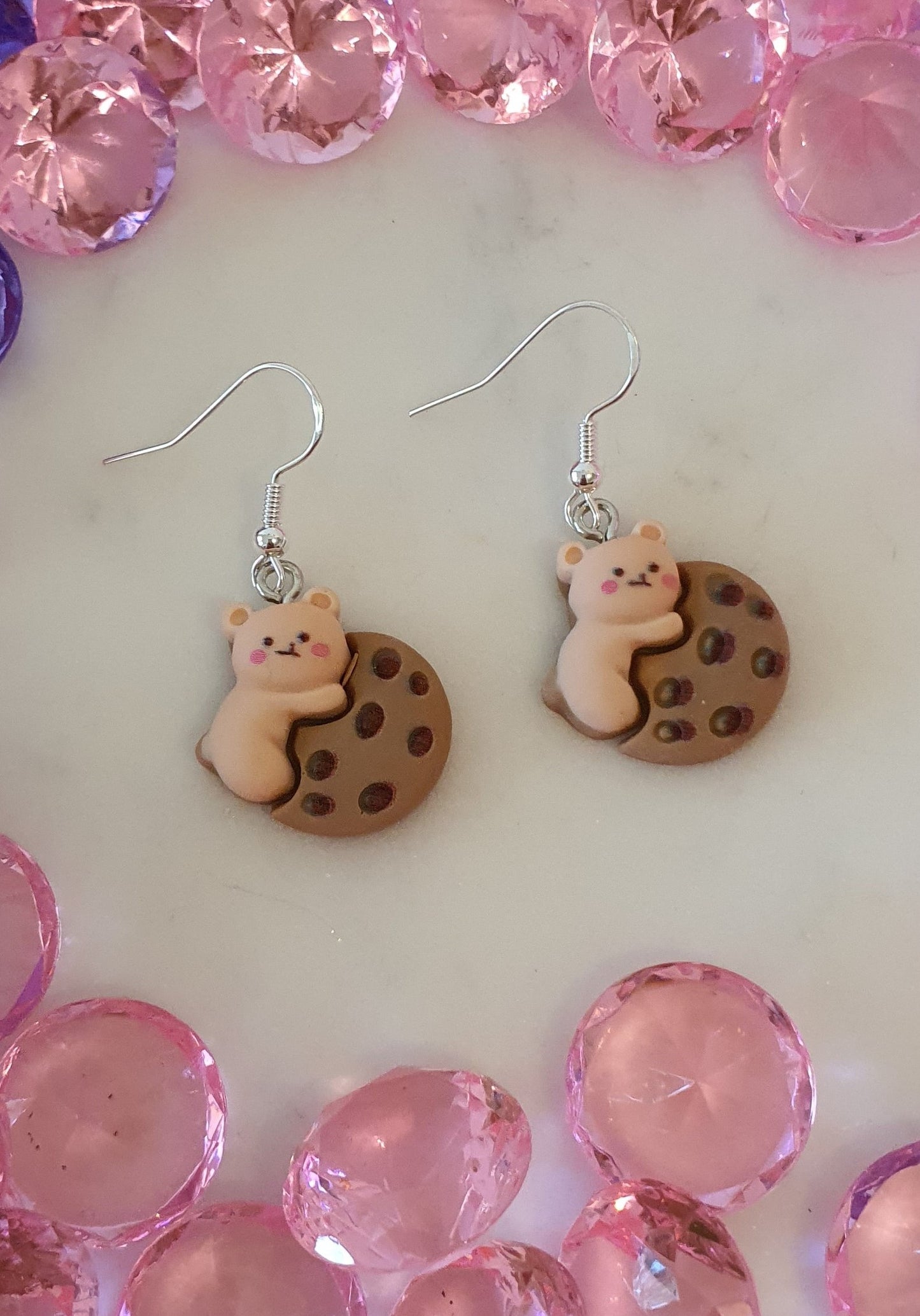 Precious This Cookie Is Mine Bear Set of Earrings