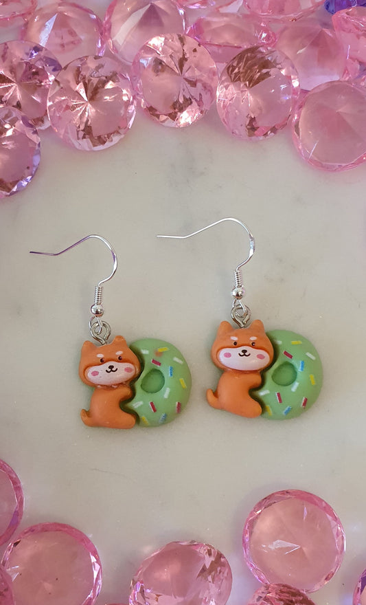 Derek The Donut Deviant Fox - Set of Earrings