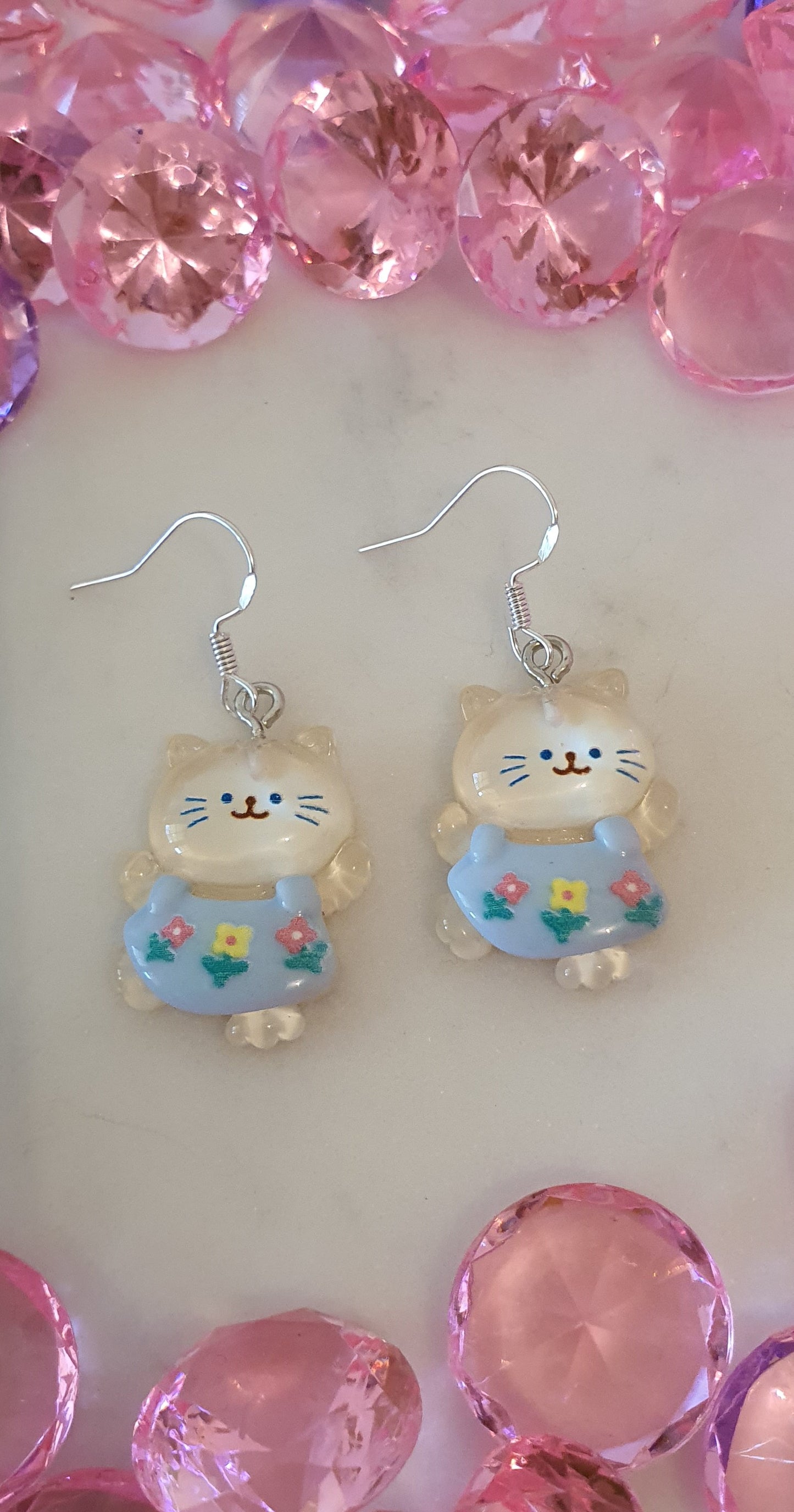 Disco Dancing Mrs Petunia the Cat - Set of Earrings