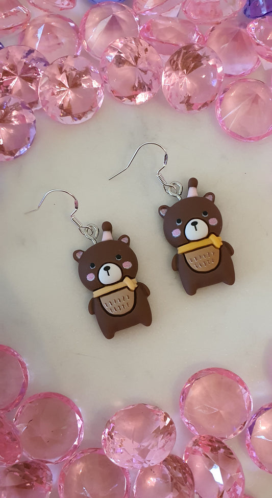 Precious Sour Birthday Bear Set of Earrings