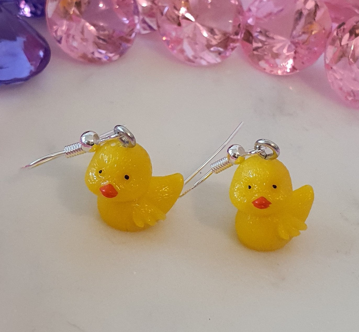 Rebel The Little Yellow Duck - 3D Mini Set of Earrings