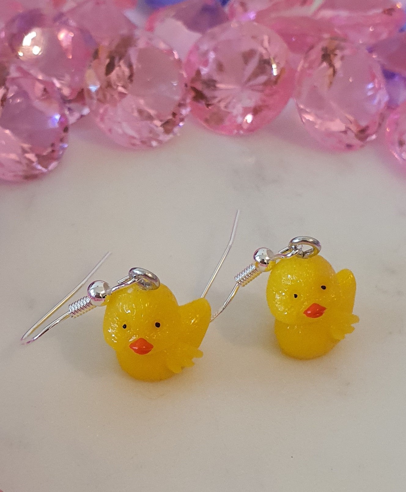 Rebel The Little Yellow Duck - 3D Mini Set of Earrings