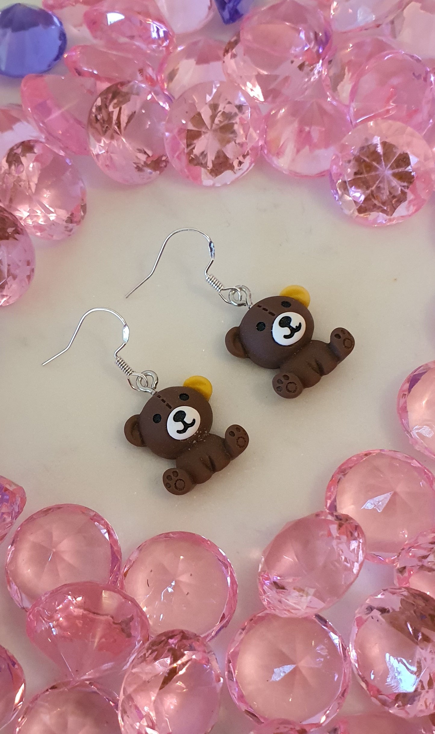 Precious Yoga Bear Set of Earrings