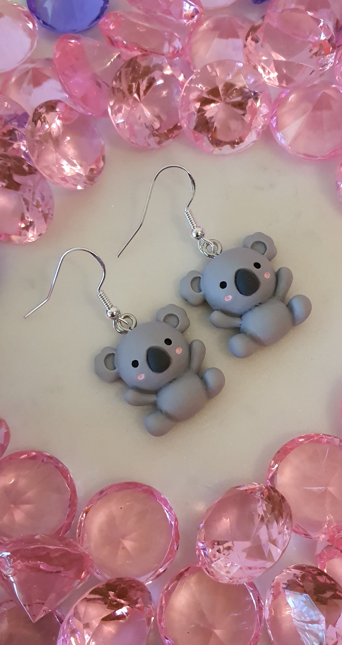 Precious Koala Bear 'Cheers' Set of Earrings