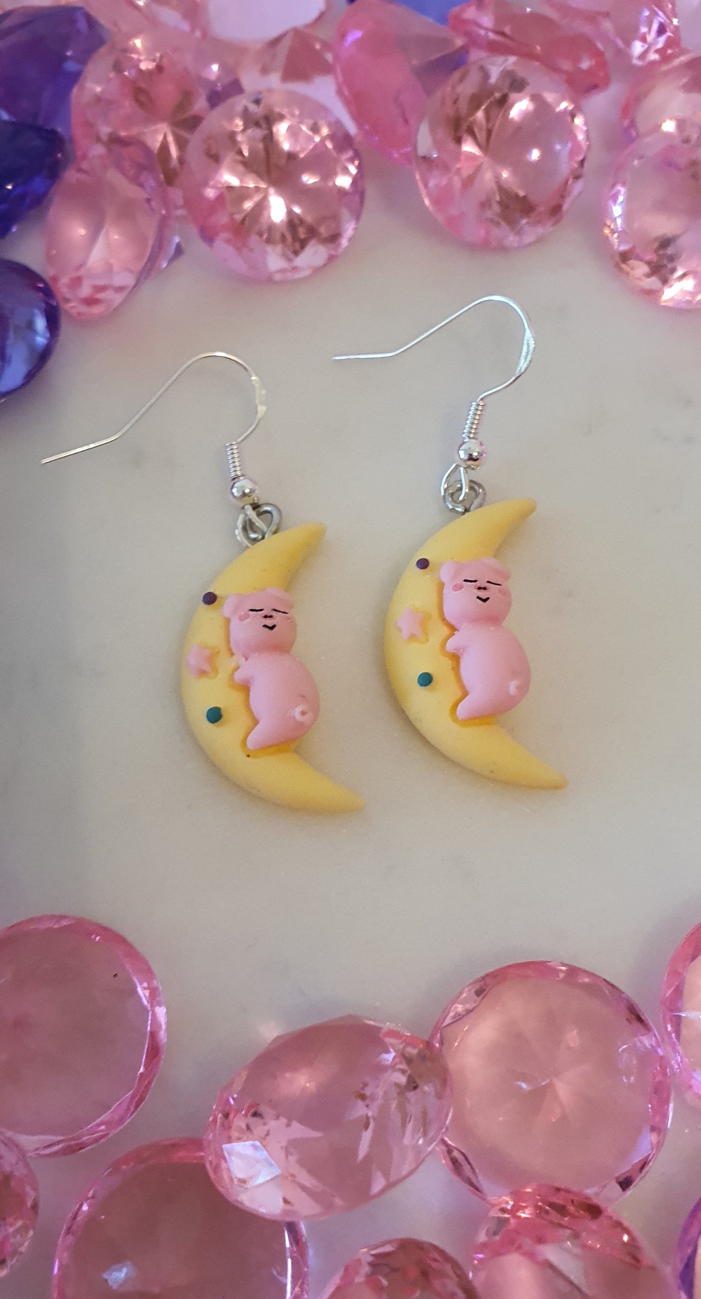 The Pig & The Moon - A Love Story - Set of Earrings