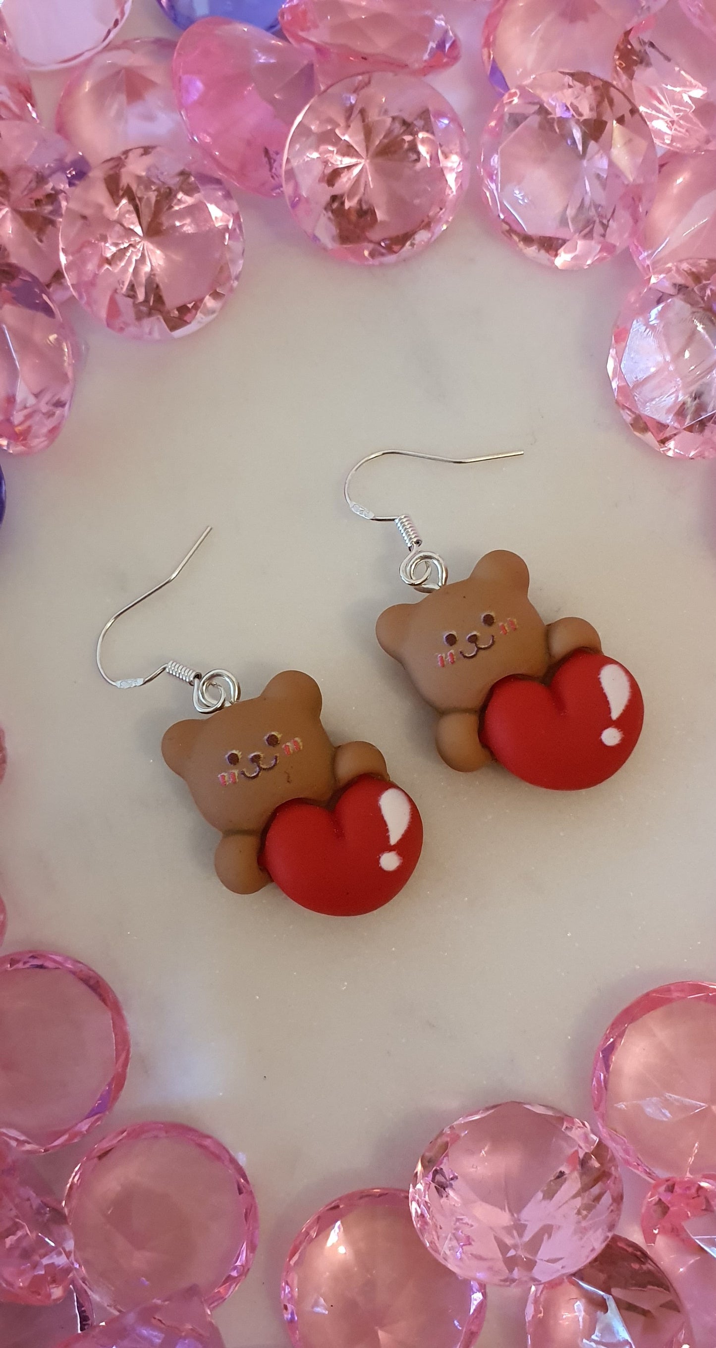 Precious The Bear & Love, Love, Love Set of Earrings