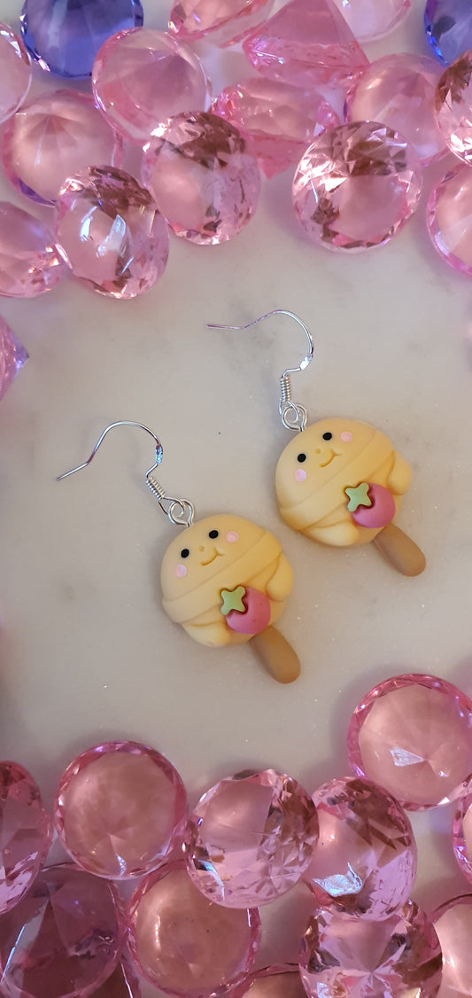 Heavenly Banana & Apple Stick Ice Cream - Set of Earrings