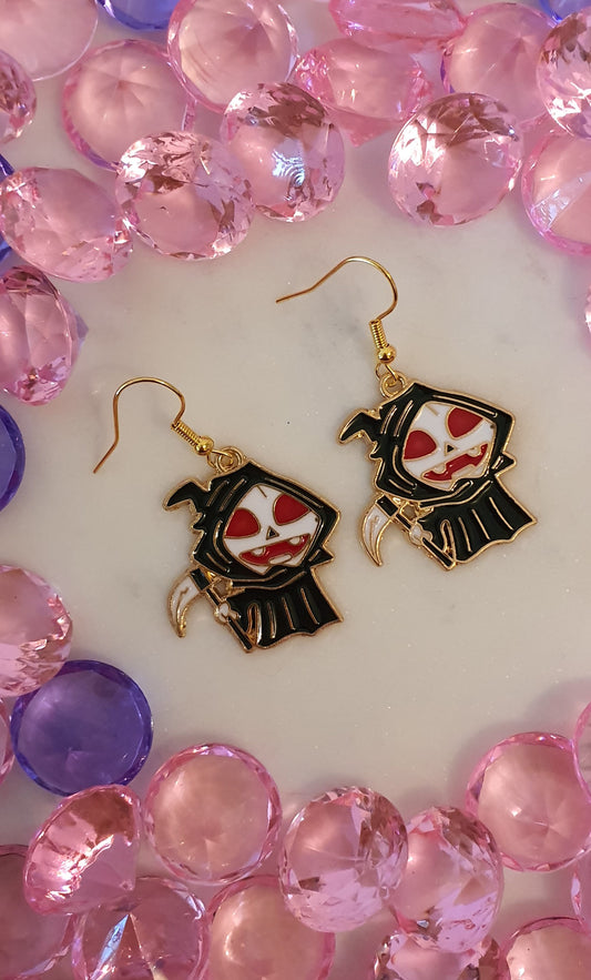 Horror - Bloody Grim Reaper - Set of Earrings